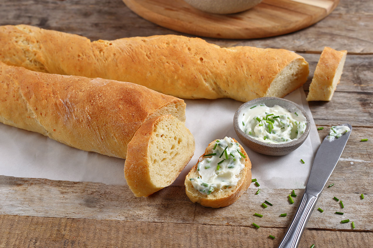 Túrós csavart bagett