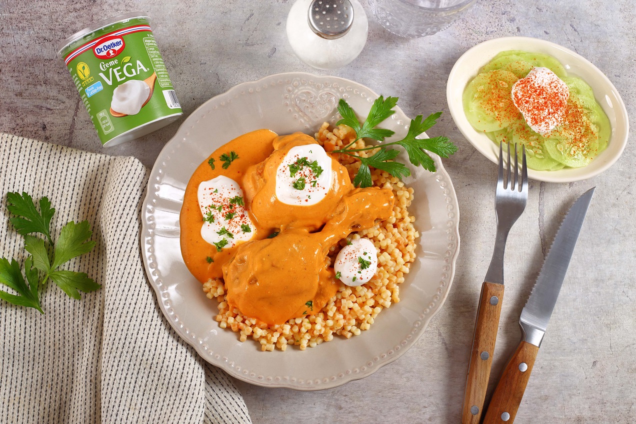 Creme VEGA-s csirkepaprikás