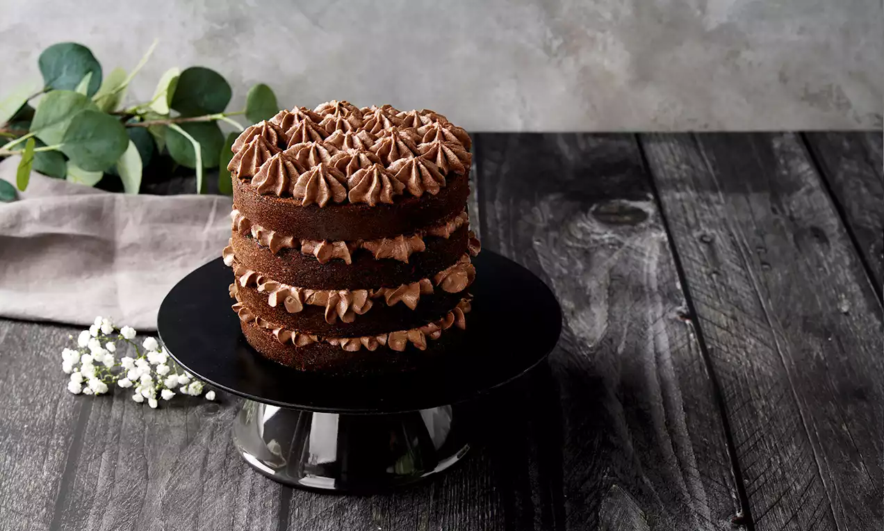 Csokoládés piskótatorta