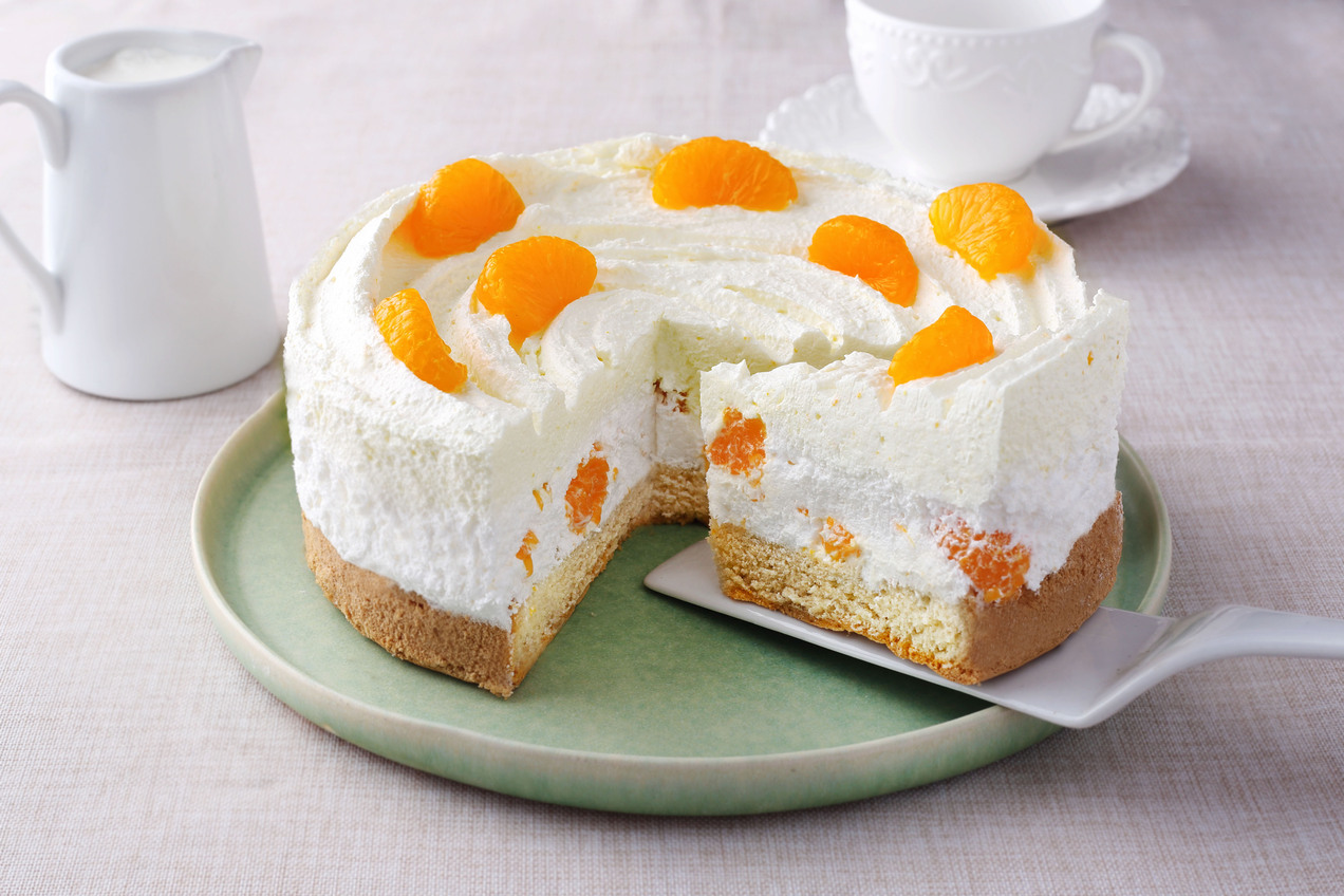 Mandarinos tejszíntorta