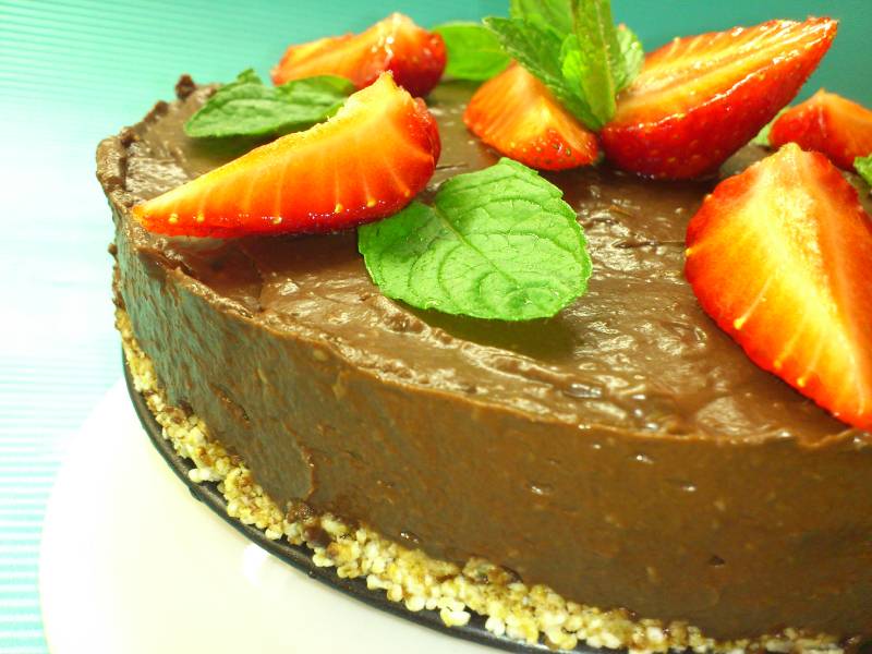 Vitamindús csokitorta (nyers vegán)