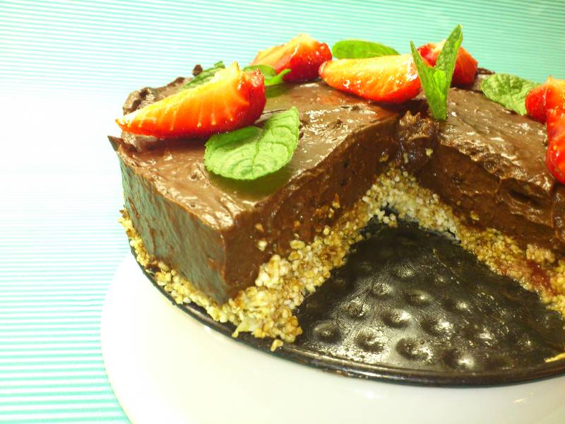 Vitamindús csokitorta (nyers vegán)