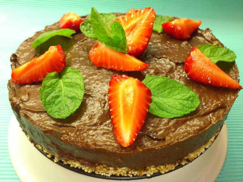 Vitamindús csokitorta (nyers vegán)