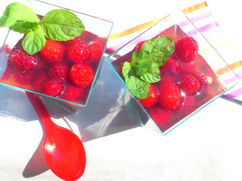 Málnás-csokis pohárkrém